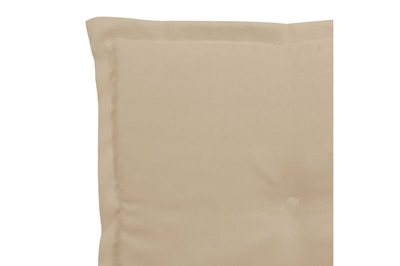 Dynor för trädgårdsstolar 4 st beige 40x40x3 cm - Beige - Utemöbler - Dynor - Ryggdynor & sittdynor utemöbler