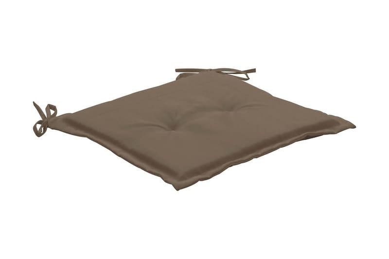 Dynor för trädgårdsstolar 4 st taupe 40x40x3 cm - Brun - Utemöbler - Dynor - Ryggdynor & sittdynor utemöbler