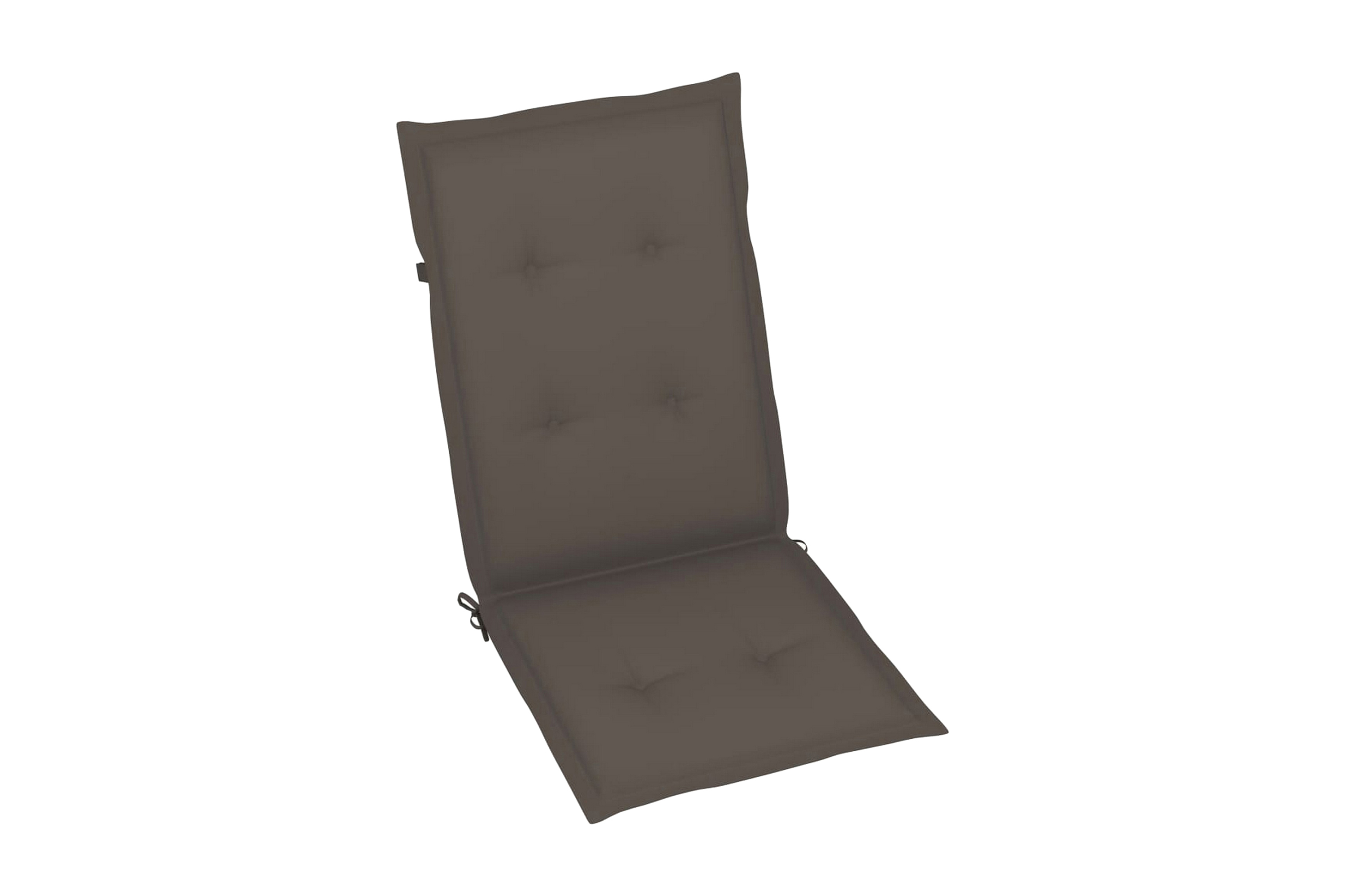 Dynor för trädgårdsstolar 6 st taupe 120x50x4 cm – Brun