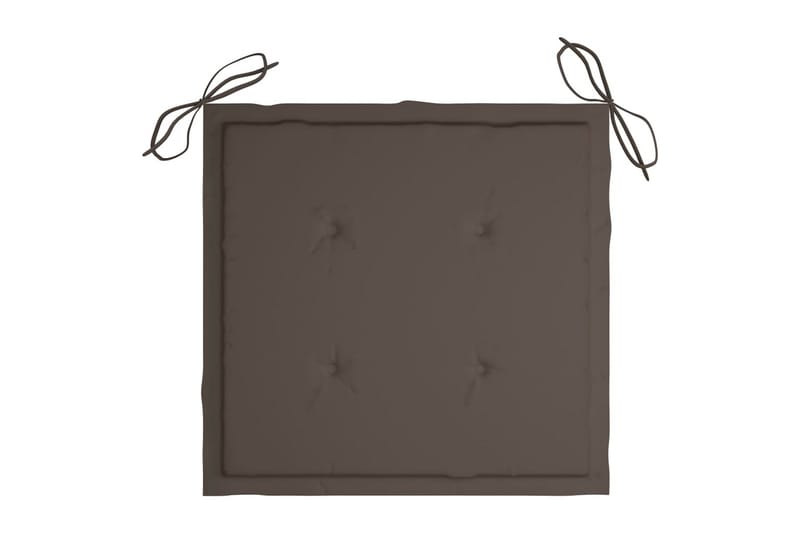 Dynor för trädgårdsstolar 6 st taupe 50x50x4 cm tyg - Brun - Utemöbler - Dynor - Ryggdynor & sittdynor utemöbler