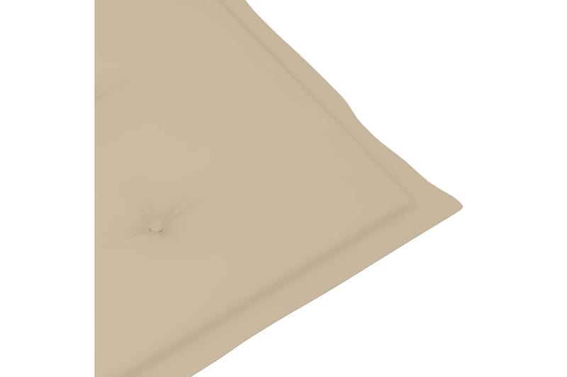 Sittdynor för trädgården 6 st beige 100x50x4 cm - Beige - Utemöbler - Dynor - Ryggdynor & sittdynor utemöbler