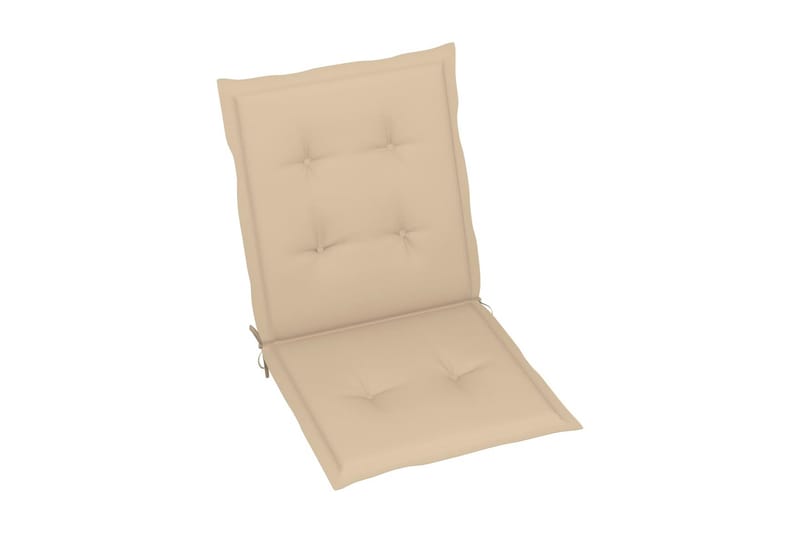 Sittdynor för trädgården 6 st beige 100x50x4 cm - Beige - Utemöbler - Dynor - Ryggdynor & sittdynor utemöbler