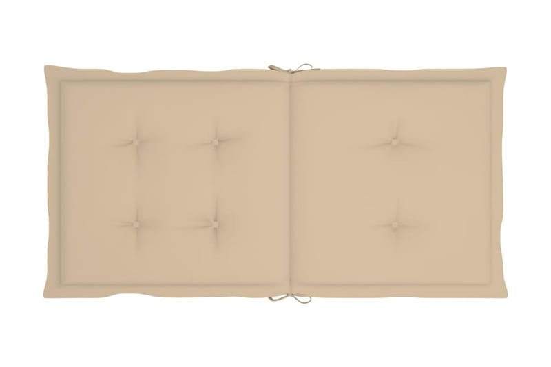 Sittdynor för trädgården 6 st beige 100x50x4 cm - Beige - Utemöbler - Dynor - Ryggdynor & sittdynor utemöbler