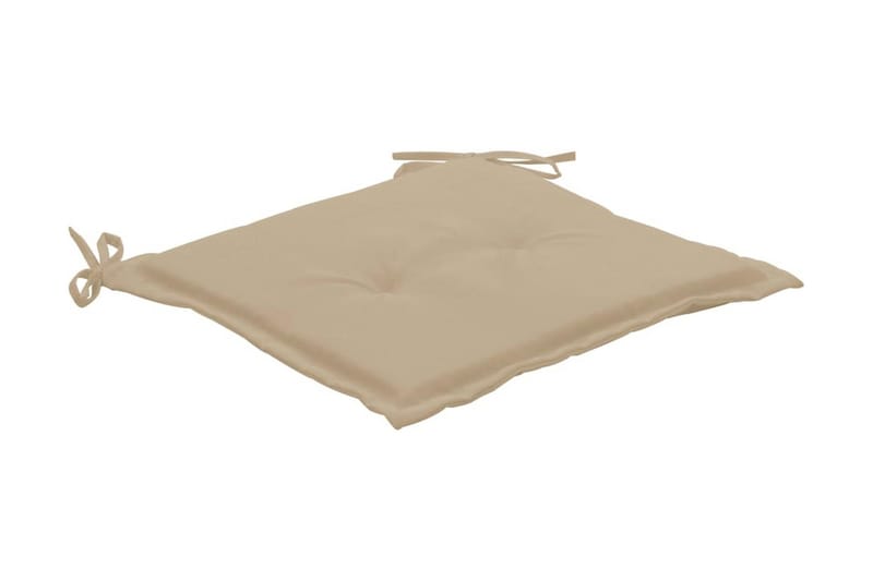 Stolsdynor för trädgården 2 st beige 50x50x3 cm - Beige - Utemöbler - Dynor - Ryggdynor & sittdynor utemöbler