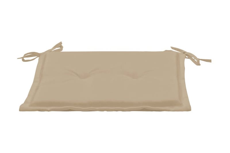 Stolsdynor för trädgården 2 st beige 50x50x3 cm - Beige - Utemöbler - Dynor - Ryggdynor & sittdynor utemöbler