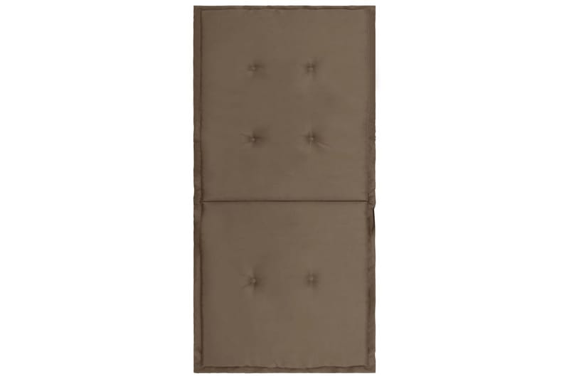 Stolsdynor för trädgården 4 st taupe 100x50x3 cm - Brun - Utemöbler - Dynor - Ryggdynor & sittdynor utemöbler