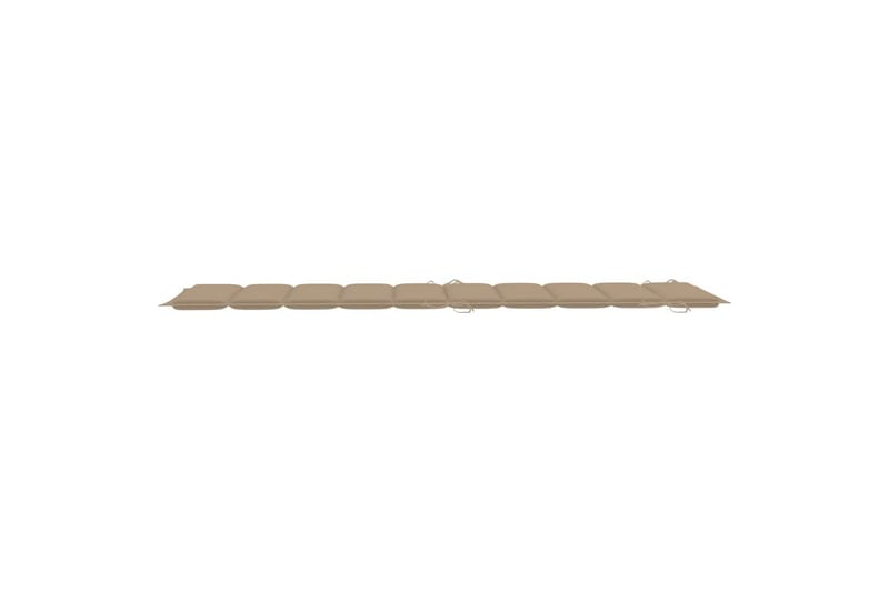 Solsängsdyna beige 186x58x3 cm - Beige - Utemöbler - Dynor - Solsängsdynor