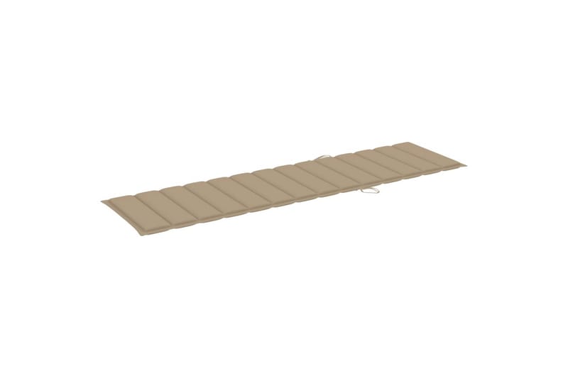 Solsängsdyna beige 200x50x3 cm tyg - Beige - Utemöbler - Dynor - Solsängsdynor