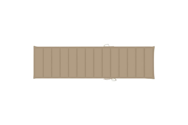 Solsängsdyna beige 200x50x3 cm tyg - Beige - Utemöbler - Dynor - Solsängsdynor