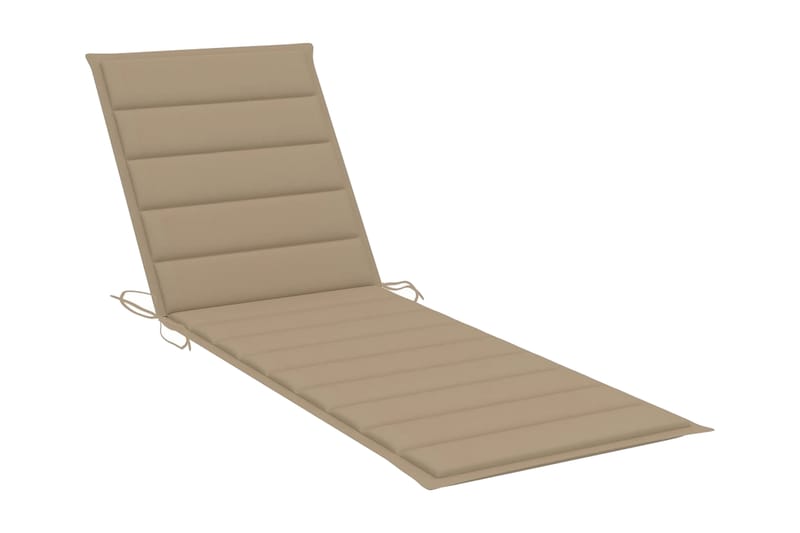 Solsängsdyna beige 200x60x3 cm tyg - Beige - Utemöbler - Dynor - Solsängsdynor