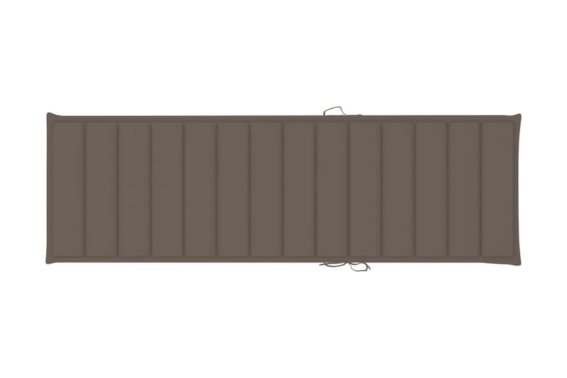 Solsängsdyna taupe 200x60x3 cm tyg - Brun - Utemöbler - Dynor - Solsängsdynor