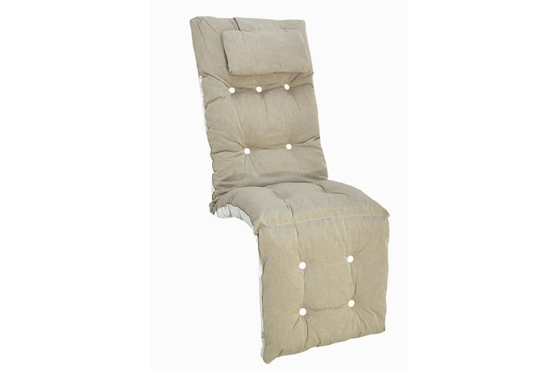 Flockstoppad Baden baden-dyna 50 Beige - Utemöbler - Dynor - Solstolsdynor - Baden baden dynor