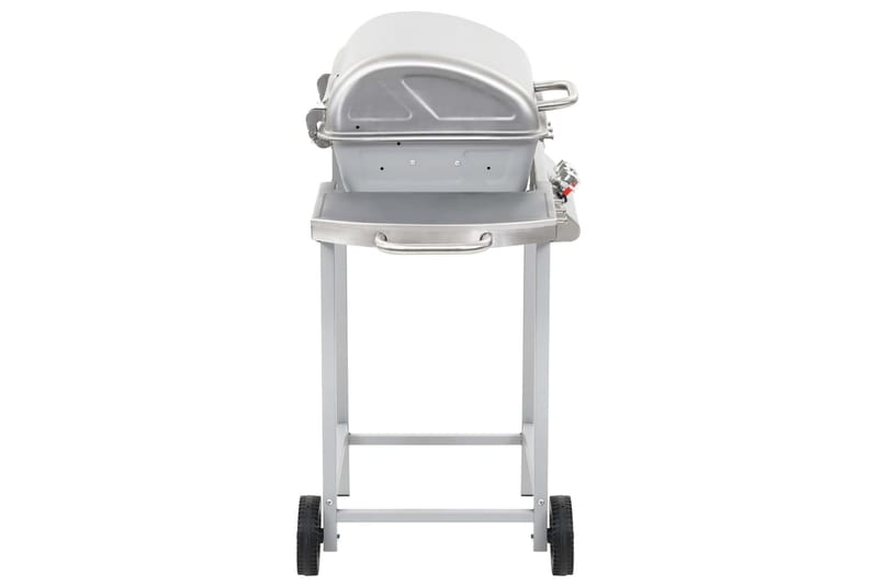 Gasolgrill med 2 grillzoner rostfritt stål silver - Silver - Utemöbler - Grillar & matlagning utomhus - Gasolgrill