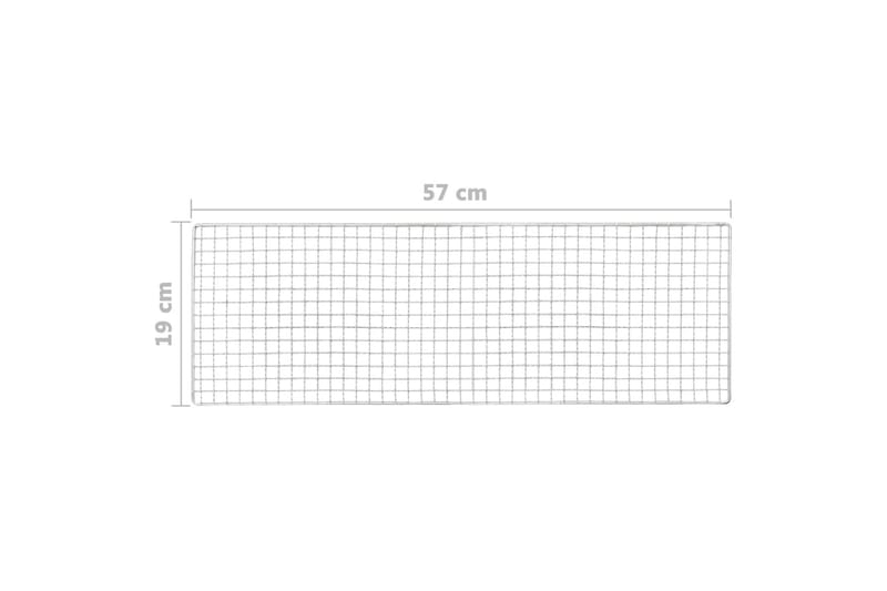 Portabel campinggrill stål 60x22,5x33 cm - Svart - Utemöbler - Grillar & matlagning utomhus - Kolgrill