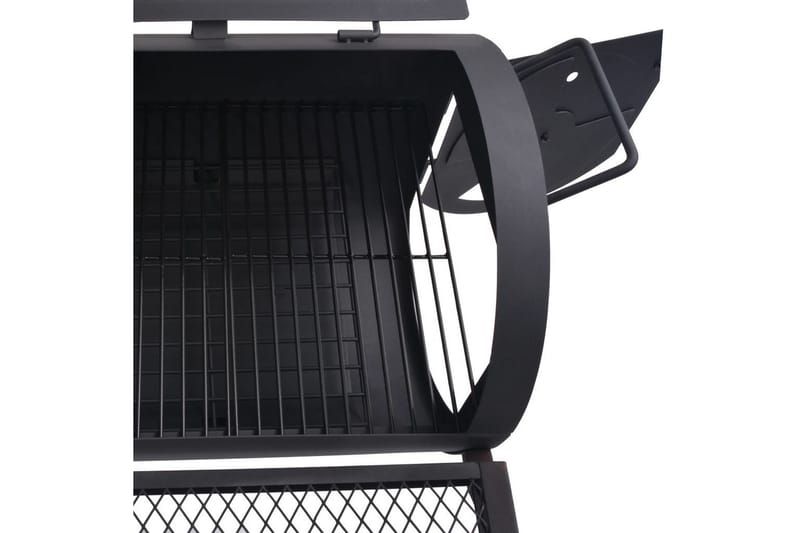 Rökgrill BBQ med nedre hylla svart tung XXL - Svart - Utemöbler - Grillar & matlagning utomhus - Rökar & rökgrill