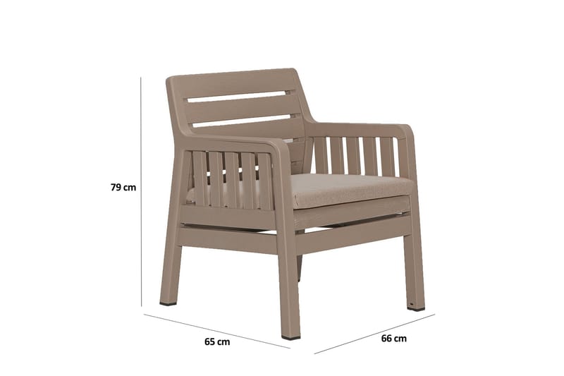 Hazim Soffgrupp  2-sits Brun - Utemöbler - Utegrupp - Loungegrupp