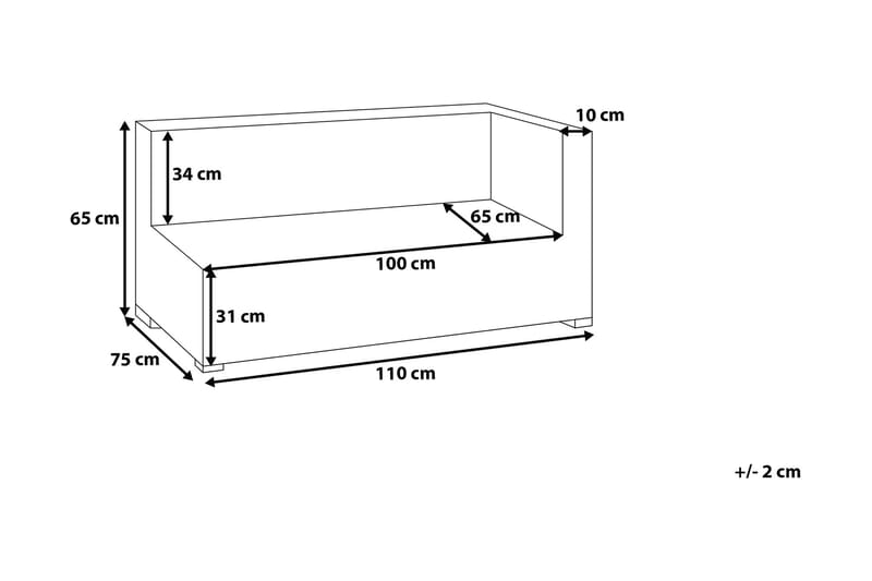 COMFY Loungegrupp 76 cm - Utemöbler - Utegrupp - Loungegrupp