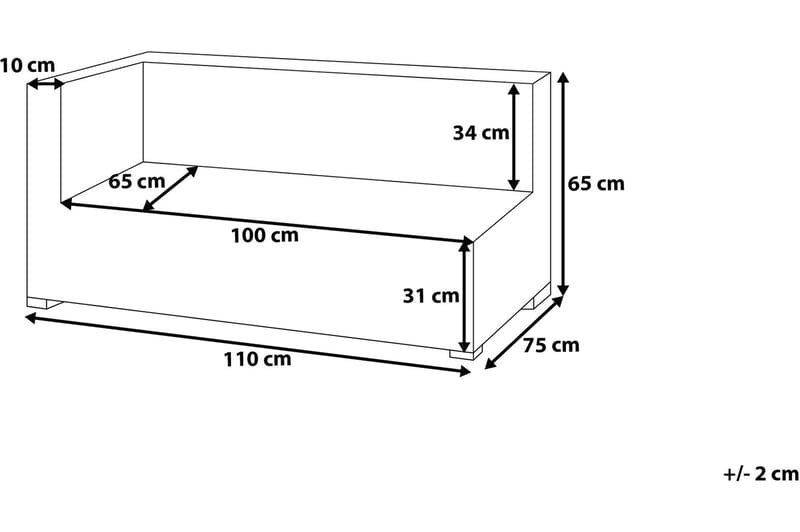 COMFY Loungegrupp 76 cm - Utemöbler - Utegrupp - Loungegrupp