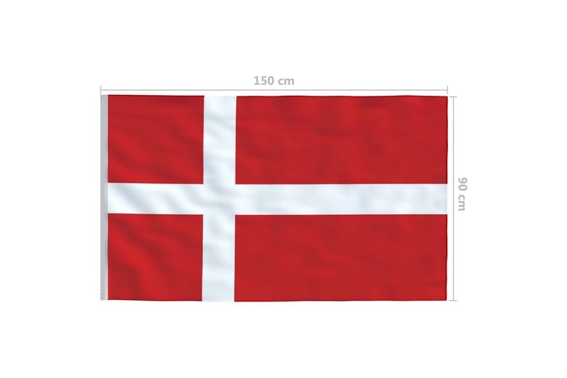 Danmarks flagga 90x150 cm - Utemöbler - Övrigt utemöbler - Tillbehör - Övriga trädgårdstillbehör