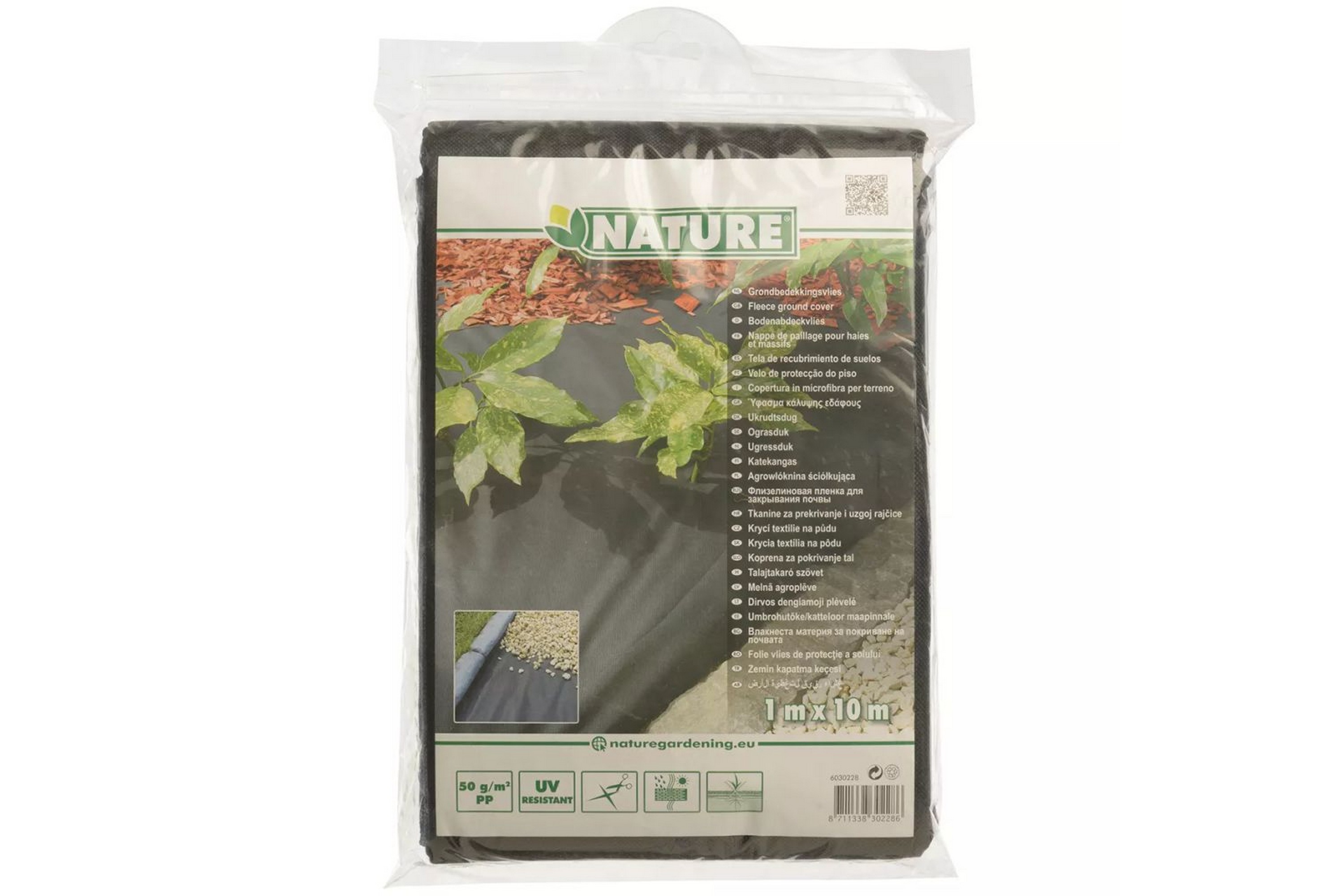 Nature Markduk 1×10 m svart 6030228 –