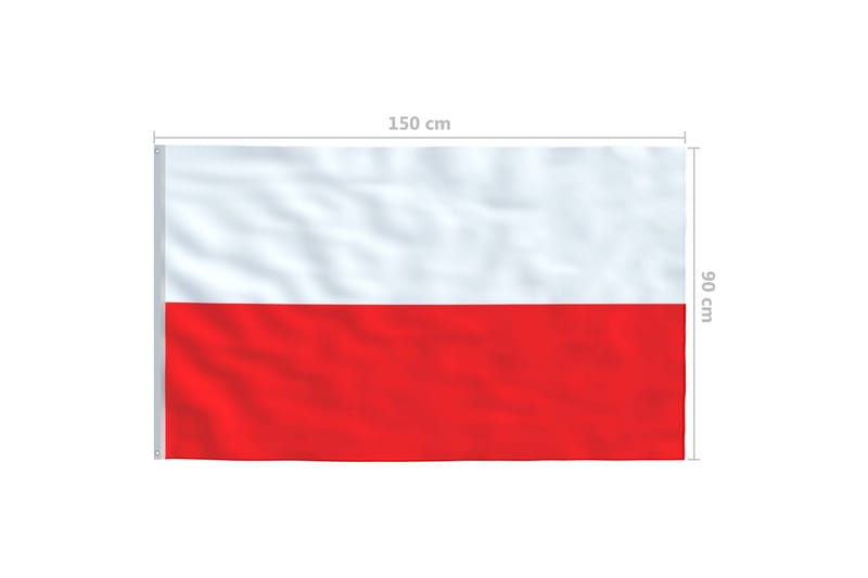 Polens flagga 90x150 cm - Utemöbler - Övrigt utemöbler - Tillbehör - Övriga trädgårdstillbehör