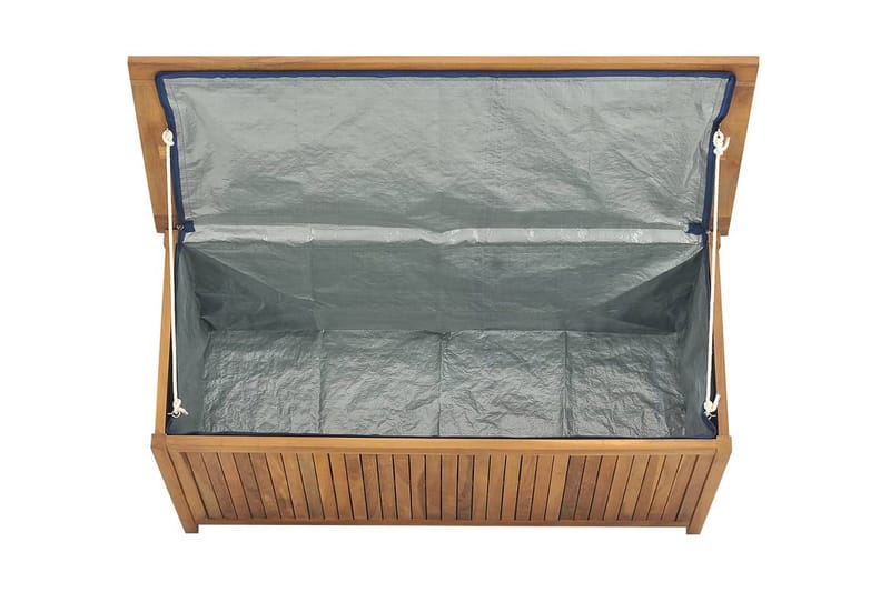 Trädgårdslåda 114x50x58 cm massiv teak - Brun - Utemöbler - Övrigt utemöbler - Tillbehör - Övriga trädgårdstillbehör