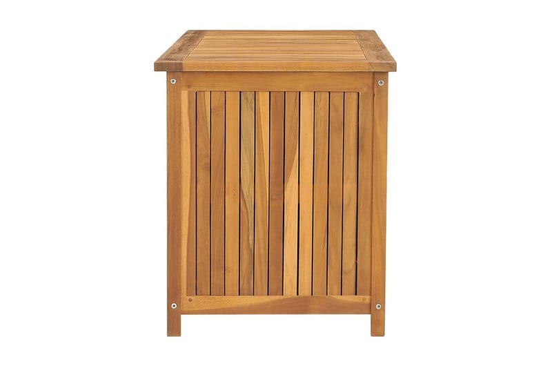 Trädgårdslåda 114x50x58 cm massiv teak - Brun - Utemöbler - Övrigt utemöbler - Tillbehör - Övriga trädgårdstillbehör