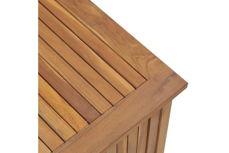 Trädgårdslåda 114x50x58 cm massiv teak - Brun - Utemöbler - Övrigt utemöbler - Tillbehör - Övriga trädgårdstillbehör