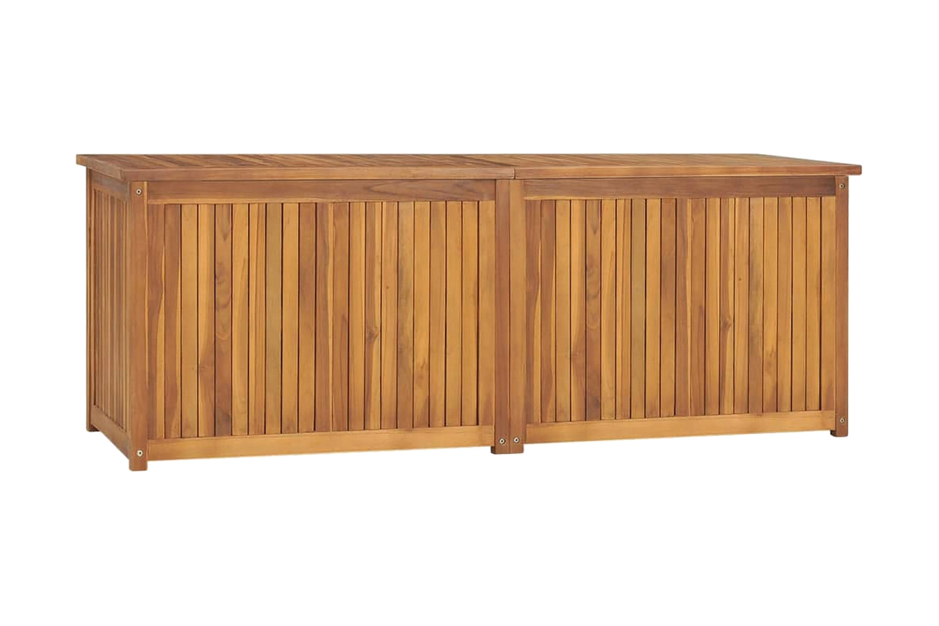 Trädgårdslåda 150x50x53 cm massiv teak – Brun