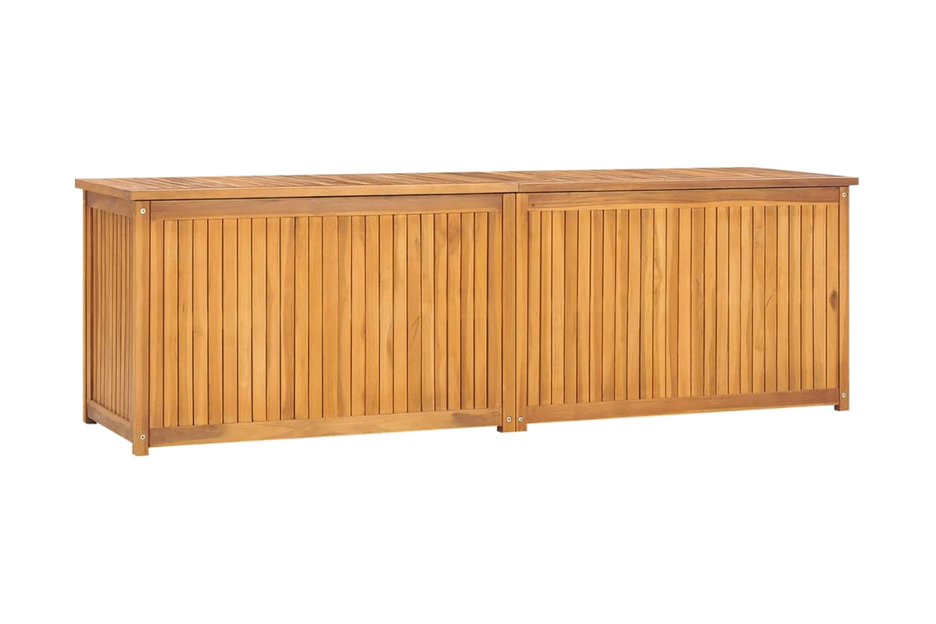 Trädgårdslåda 175x50x53 cm massiv teak – Brun