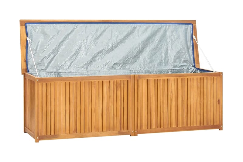 Trädgårdslåda 175x50x53 cm massiv teak - Brun - Utemöbler - Övrigt utemöbler - Tillbehör - Övriga trädgårdstillbehör