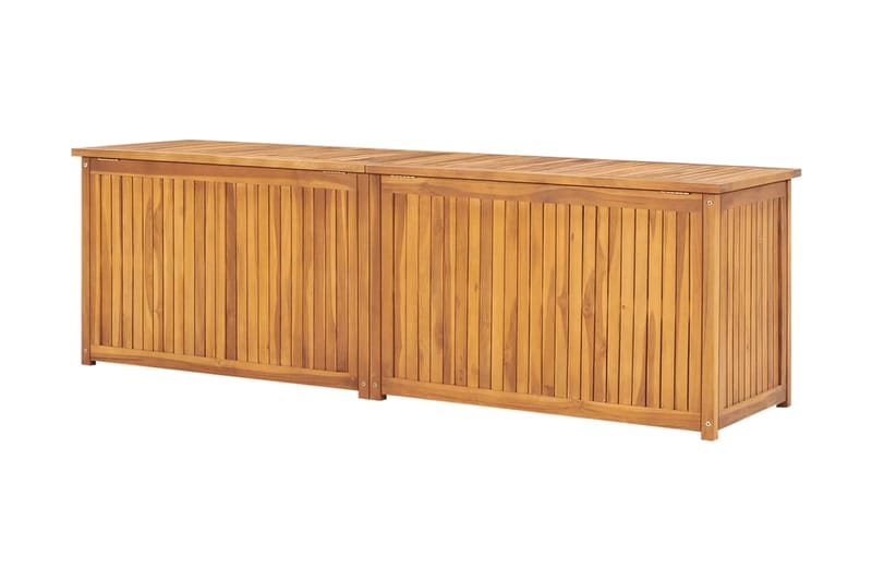 Trädgårdslåda 175x50x53 cm massiv teak - Brun - Utemöbler - Övrigt utemöbler - Tillbehör - Övriga trädgårdstillbehör