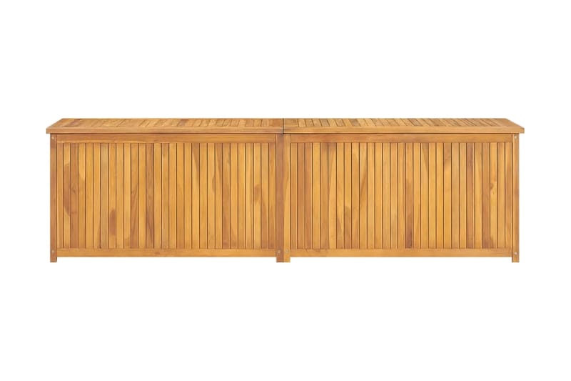 Trädgårdslåda 200x50x53 cm massiv teak - Brun - Utemöbler - Övrigt utemöbler - Tillbehör - Övriga trädgårdstillbehör