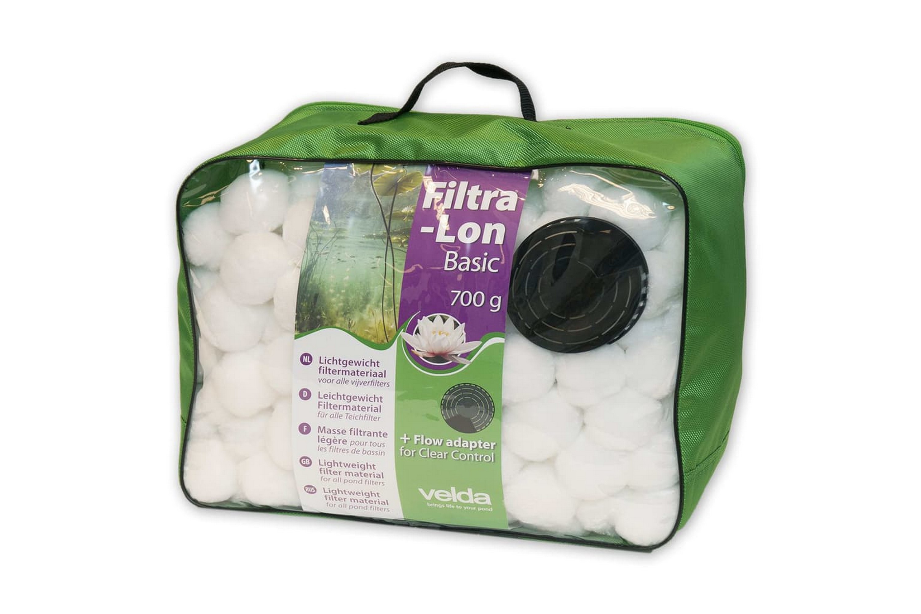 Velda Dammfiltermaterial Filtra-Lon Basic 700 g vit –