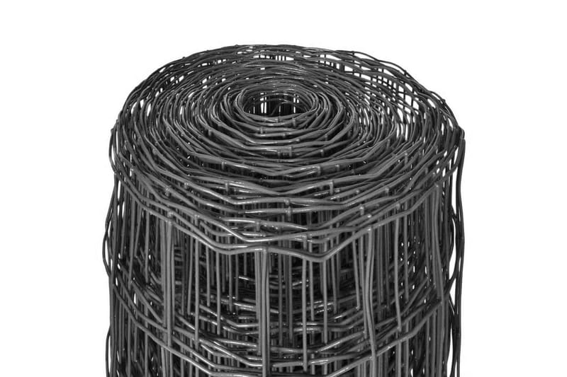 Eurofence stål 10x0,8 m grå - Grå - Utemöbler - Övrigt utemöbler - Tillbehör - Staket & grindar