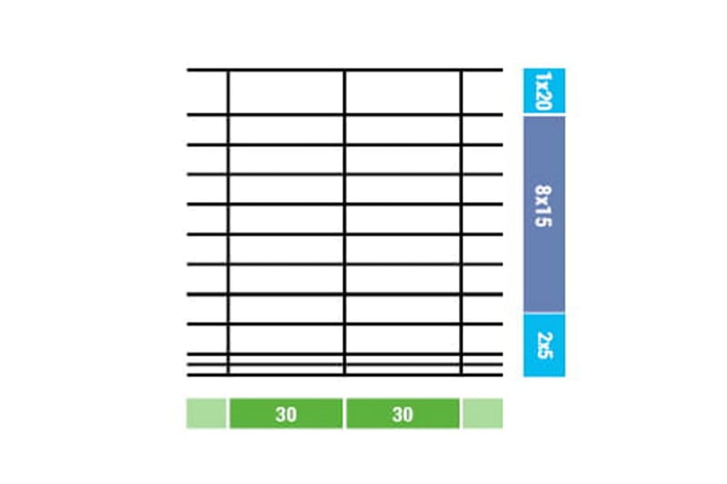 Fårstängsel galvaniserat stål 50x1,5 m silver - Silver - Utemöbler - Övrigt utemöbler - Tillbehör - Staket & grindar