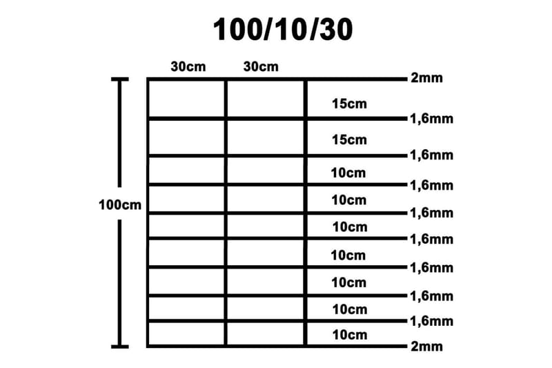 Fårstängsel galvaniserat stål silver 50x1 m - Silver - Utemöbler - Övrigt utemöbler - Tillbehör - Staket & grindar