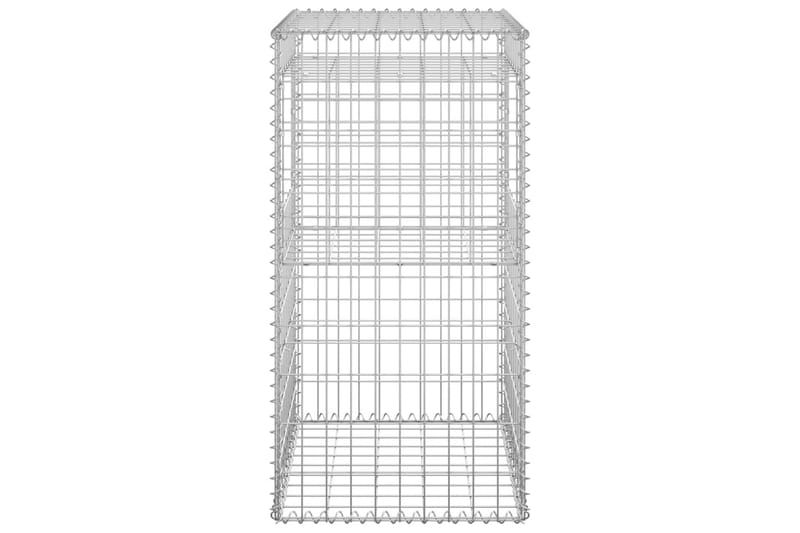 Gabionkorg stolpform 50x50x100 cm järn - Silver - Utemöbler - Övrigt utemöbler - Tillbehör - Staket & grindar