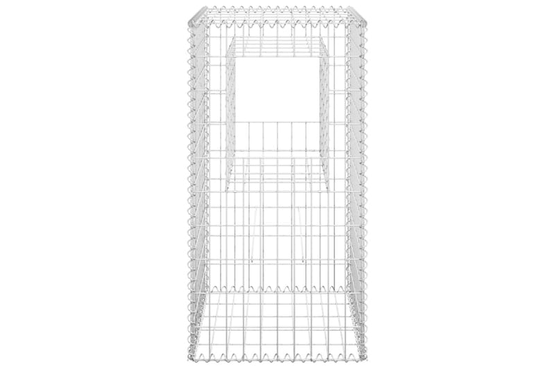 Gabionkorg stolpform 50x50x100 cm järn - Silver - Utemöbler - Övrigt utemöbler - Tillbehör - Staket & grindar