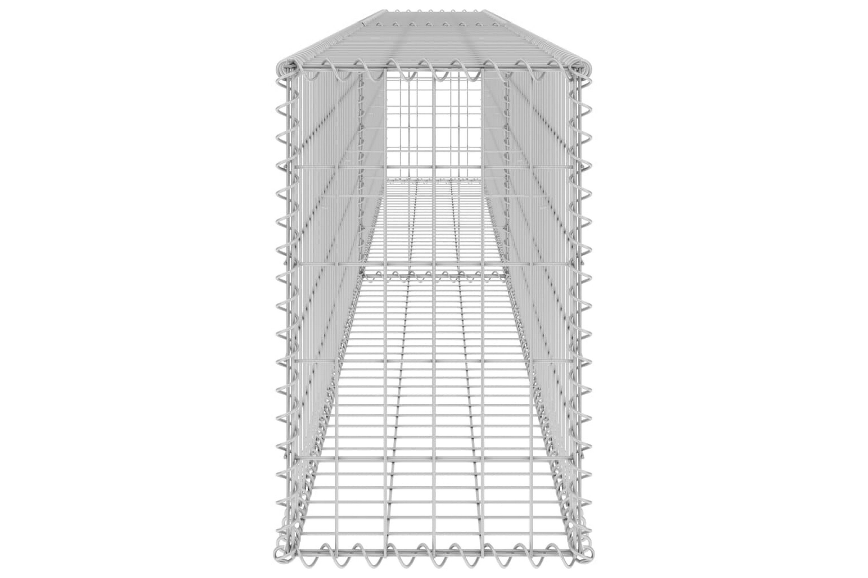 Gabionmur i galvaniserat stål 300x30x50 cm – Silver