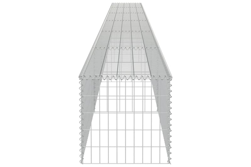 Gabionmur i galvaniserat stål 900x50x50 cm - Silver - Utemöbler - Övrigt utemöbler - Tillbehör - Staket & grindar