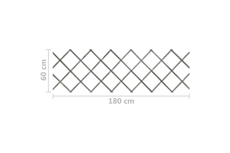 Spaljéstaket 5 st grå granträ 180x60 cm - Grå - Utemöbler - Övrigt utemöbler - Tillbehör - Staket & grindar