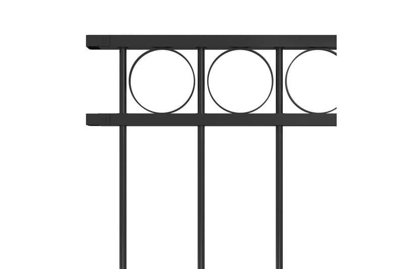 Staketpanel stål 1,7x0,8 m svart - Svart - Utemöbler - Övrigt utemöbler - Tillbehör - Staket & grindar