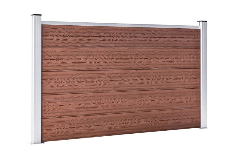 Staketpanel WPC 180x105 cm brun - Brun - Utemöbler - Övrigt utemöbler - Tillbehör - Staket & grindar