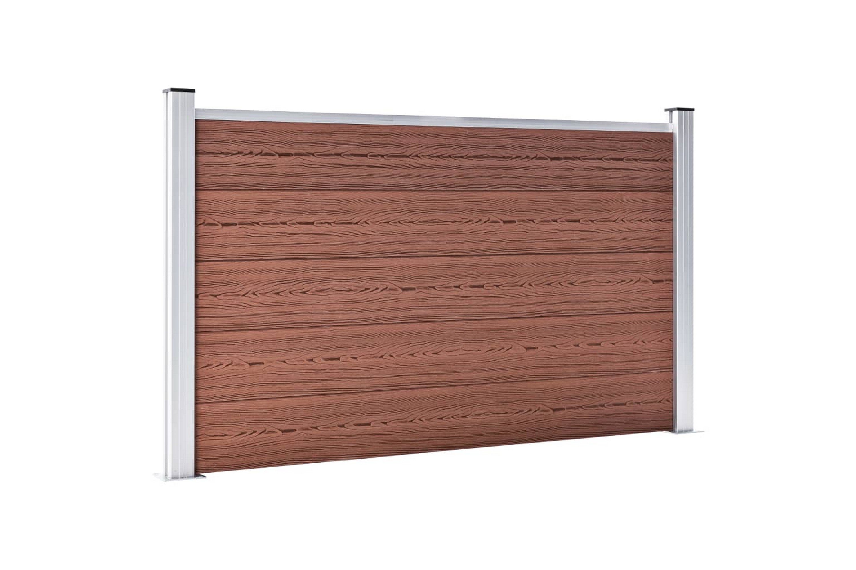 Be Basic Staketpanel WPC 353×106 cm brun – Brun