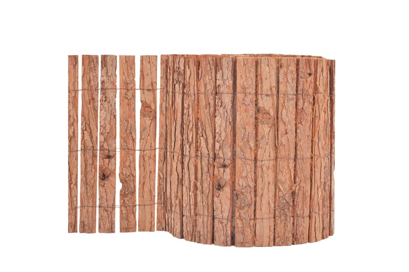 Stängsel bark 1000x30 cm - Brun - Utemöbler - Övrigt utemöbler - Tillbehör - Staket & grindar