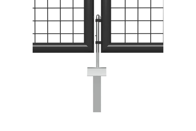 Trädgårdsgrind stål 500x100 cm antracit - Antracit - Utemöbler - Övrigt utemöbler - Tillbehör - Staket & grindar