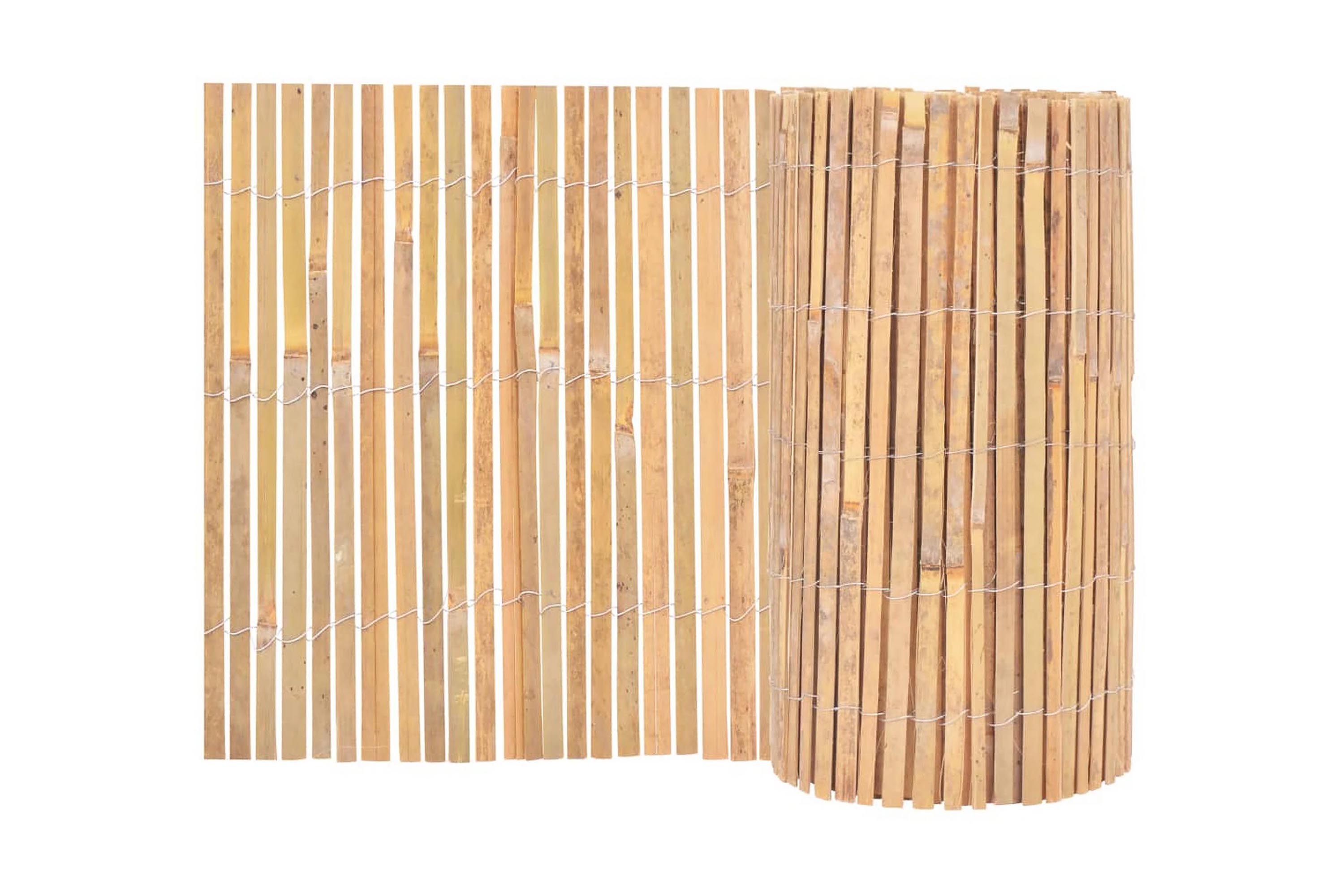 Be Basic Stängsel bambu 1000×50 cm – Brun