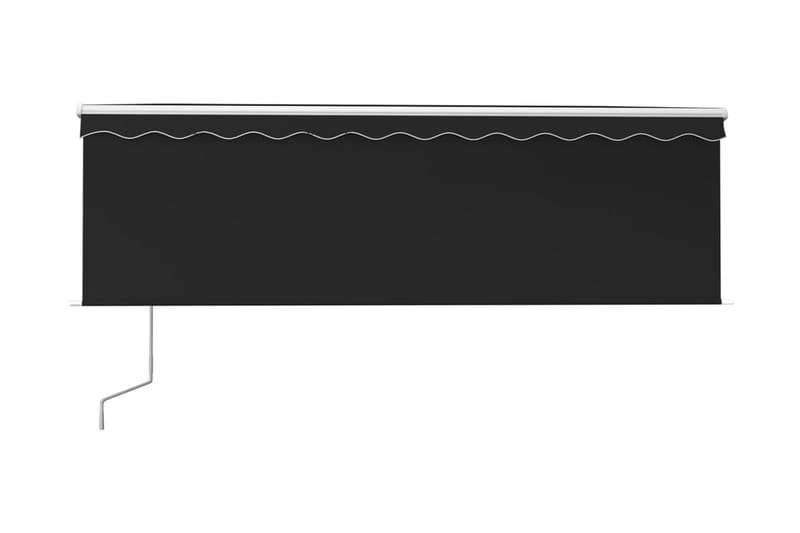 Automatisk markis med rullgardin 4x3m antracit - Antracit - Utemöbler - Solskydd - Markiser - Fönstermarkis