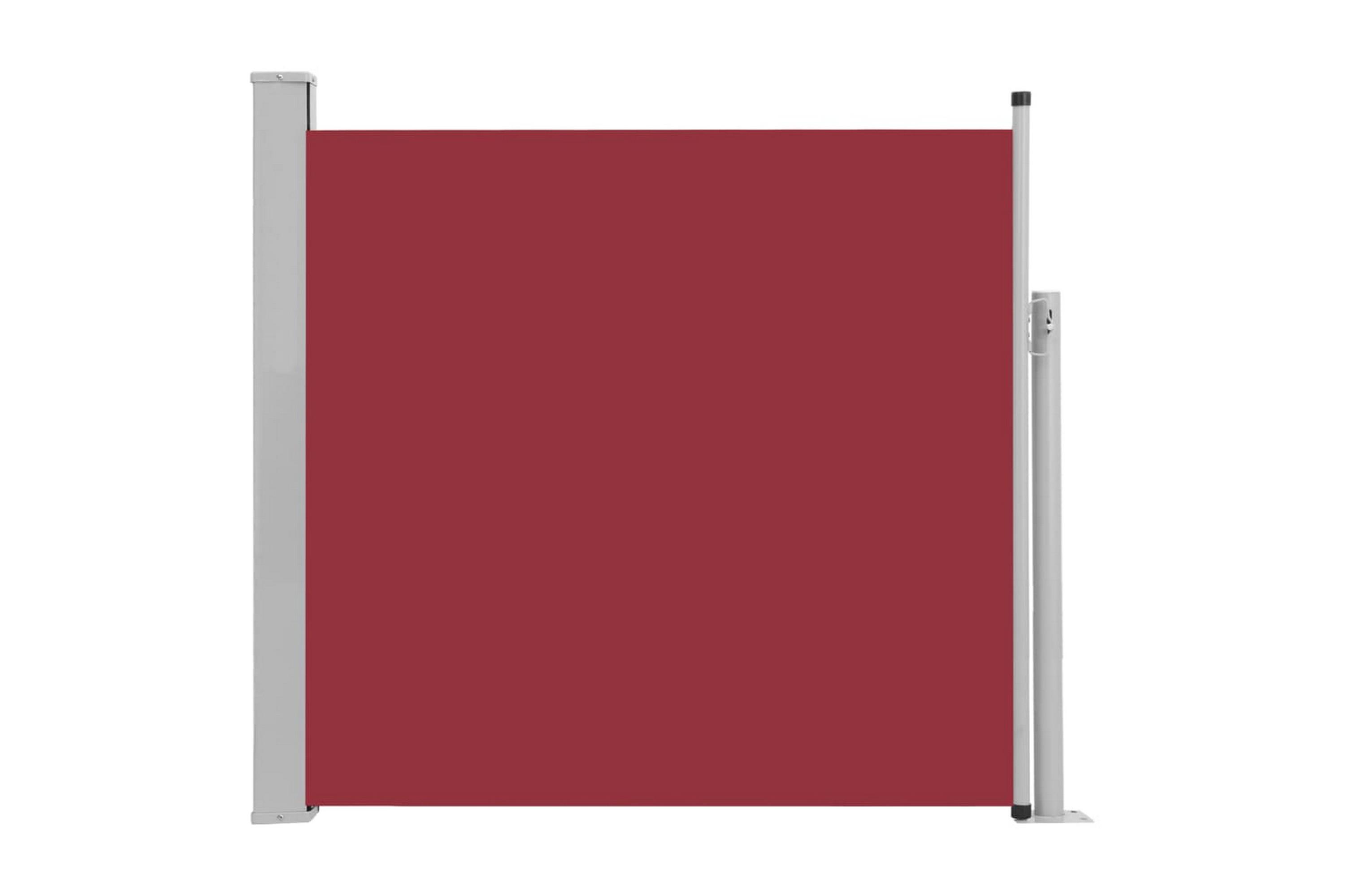 Infällbar sidomarkis 170×300 cm röd – Röd